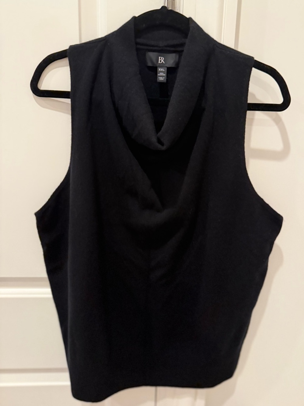 Banana Republic Inga Cashmere Tank Top XXL Black NWT